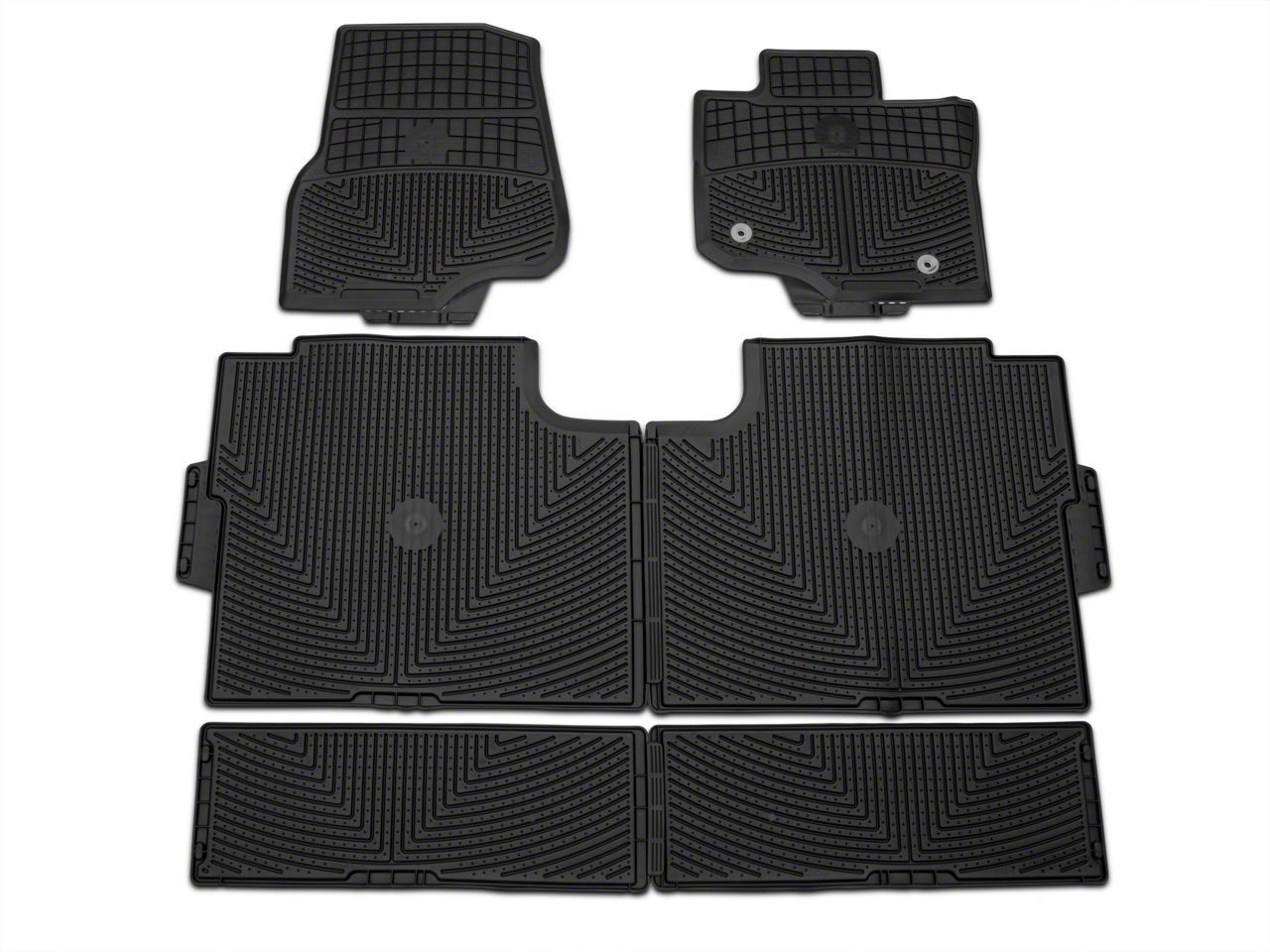 Weathertech F-150 All-Weather Front, Rear and Under Rear Seat Rubber ...