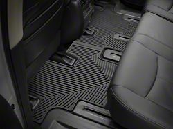 Weathertech All-Weather Rear Rubber Floor Mats; Black (07-13 Sierra 1500 Extended Cab, Crew Cab)