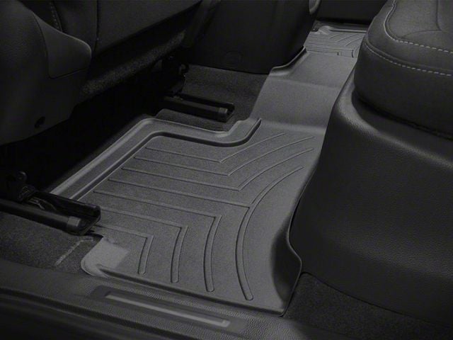 Weathertech DigitalFit Rear Floor Liners; Black (15-22 Canyon Extended Cab)