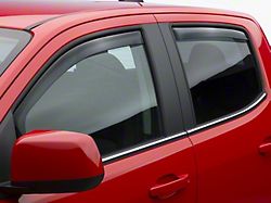 Weathertech Side Window Deflectors; Front and Rear; Dark Smoke (15-22 Canyon Crew Cab)