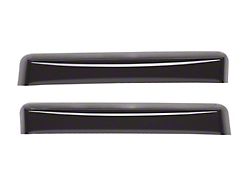 Weathertech Side Window Deflectors; Rear; Dark Smoke (15-22 Canyon Crew Cab)