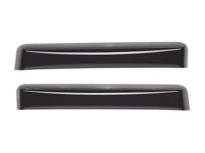 Weathertech Side Window Deflectors; Rear; Dark Smoke (15-22 Canyon Crew Cab)