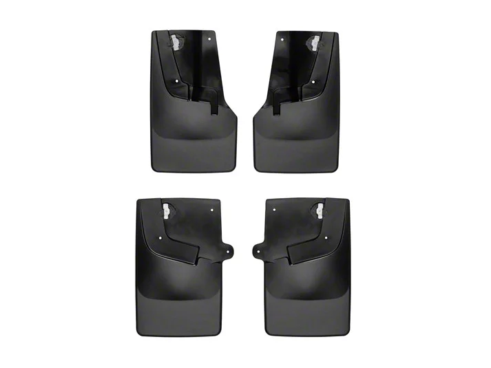 Weathertech Colorado NoDrill Mud Flaps; Front and Rear; Black 110085