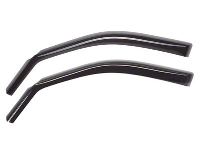 Weathertech Side Window Deflectors; Front; Dark Smoke (15-22 Colorado)