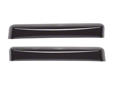 Weathertech Side Window Deflectors; Rear; Dark Smoke (15-22 Colorado Crew Cab)