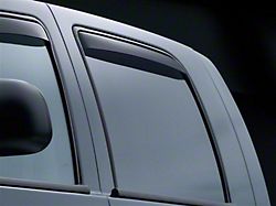 Weathertech Side Window Deflectors; Rear; Dark Smoke (05-11 Dakota Quad/Crew Cab)