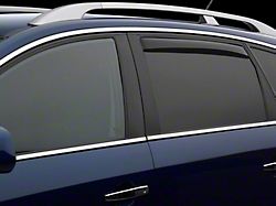 Weathertech Side Window Deflectors; Rear; Dark Smoke (97-04 Dakota Club Cab)