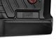 Weathertech DigitalFit Front Floor Liners for Vinyl Floors; Black (15-24 F-150 SuperCab, SuperCrew w/ Front Bench Seat)