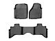 Weathertech DigitalFit Front and Rear Floor Liners for Vinyl Floors; Black (12-18 RAM 1500 Quad Cab)