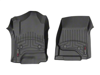 Weathertech DigitalFit Front and Rear Floor Liners; Black (14-18 Sierra 1500 Crew Cab)