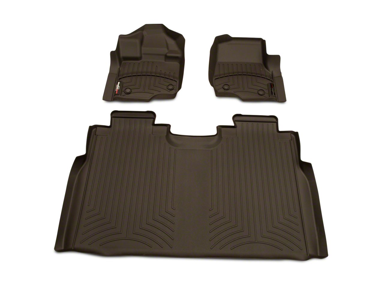 Weathertech F 150 Digitalfit Front And Rear Floor Liners Cocoa T541238 15 25 F 150 Supercrew 6452