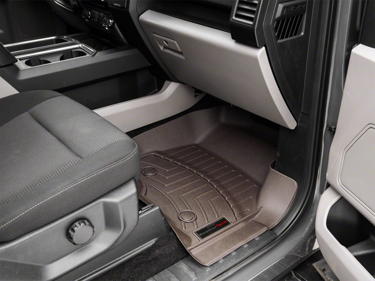 Weathertech F 150 Digitalfit Front And Rear Floor Liners Cocoa T541238 15 25 F 150 Supercrew 6895