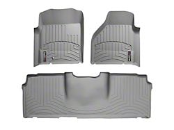 Weathertech DigitalFit Front and Rear Floor Liners; Gray (06-08 RAM 1500 Mega Cab)