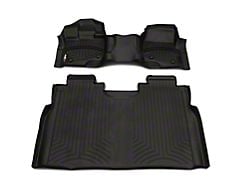 Weathertech DigitalFit Front Over the Hump and Rear Floor Liners; Black (15-24 F-150 SuperCrew)