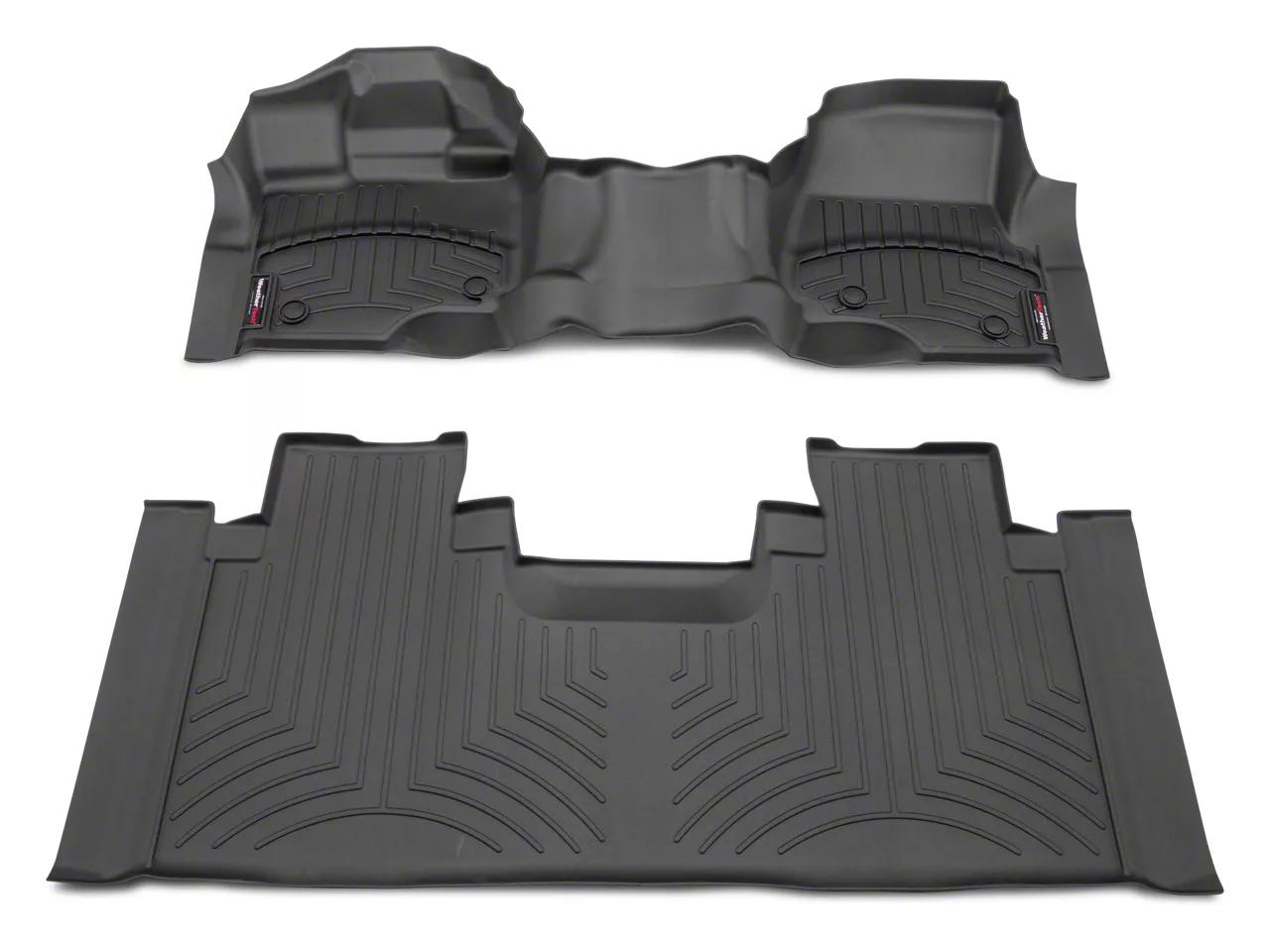 Weathertech F-150 DigitalFit Front Over the Hump and Rear Floor Liners ...