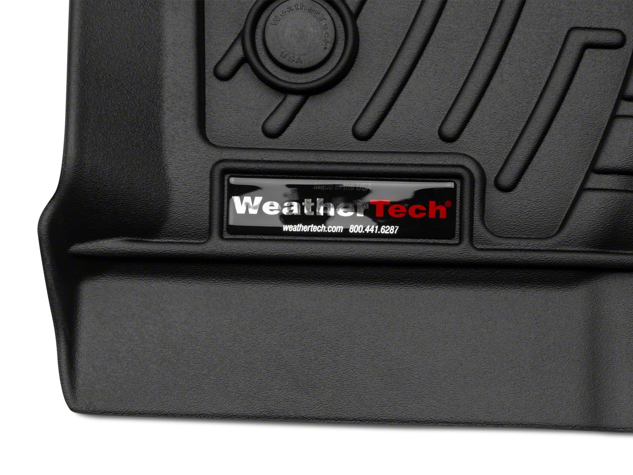 Weathertech F 150 Digitalfit Front Over The Hump And Rear Floor Liners For Vinyl Floors Black 3195