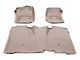 Weathertech DigitalFit Front and Rear Floor Liners with Underseat Coverage; Tan (14-18 Silverado 1500 Crew Cab)