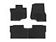 Weathertech All-Weather Front and Rear Rubber Floor Mats; Black (21-24 F-150 SuperCrew w/ Rear Underseat Storage)