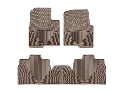 Weathertech All-Weather Front and Rear Rubber Floor Mats; Tan (09-10 F-150 SuperCab w/ Single Retention Hook)