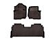 Weathertech DigitalFit Front and Rear Floor Liners; Cocoa (21-24 F-150 SuperCrew w/ Front Bucket Seats & Rear Underseat Storage)