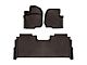 Weathertech Front and Rear Floor Liner HP; Cocoa (21-24 F-150 SuperCrew w/ Front Bucket Seats & Rear Underseat Storage)