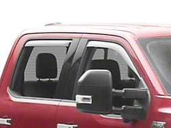 Weathertech Side Window Deflectors; Front and Rear; Dark Smoke (21-25 F-150 SuperCrew)