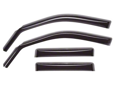 Weathertech Side Window Deflectors; Front and Rear; Dark Smoke (15-20 F-150 SuperCab)