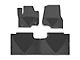 Weathertech All-Weather Front and Rear Rubber Floor Mats; Black (17-24 F-250 Super Duty SuperCab)