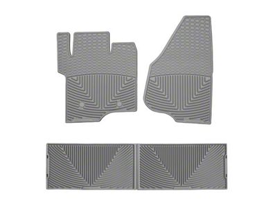 Weathertech All-Weather Front and Rear Rubber Floor Mats; Gray (11-16 F-250 Super Duty SuperCrew)