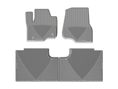 Weathertech All-Weather Front and Rear Rubber Floor Mats; Gray (17-24 F-250 Super Duty SuperCab)