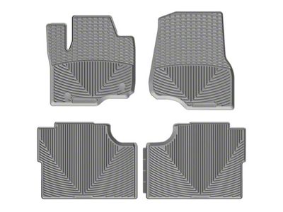 Weathertech All-Weather Front and Rear Rubber Floor Mats; Gray (17-24 F-250 Super Duty SuperCrew)