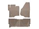 Weathertech All-Weather Front and Rear Rubber Floor Mats; Tan (11-16 F-250 Super Duty SuperCab)
