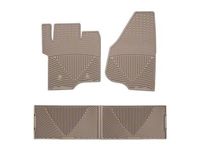 Weathertech All-Weather Front and Rear Rubber Floor Mats; Tan (11-16 F-250 Super Duty SuperCrew)