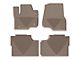 Weathertech All-Weather Front and Rear Rubber Floor Mats; Tan (17-24 F-250 Super Duty SuperCrew)