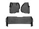 Weathertech DigitalFit Front and Rear Floor Liners for Vinyl Floors; Black (11-12 F-250 Super Duty SuperCrew w/ Floor Shifter)