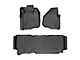 Weathertech DigitalFit Front and Rear Floor Liners for Vinyl Floors; Black (12-16 F-250 Super Duty SuperCab w/o Floor Shifter)