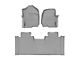 Weathertech DigitalFit Front and Rear Floor Liners; Gray (17-24 F-250 Super Duty SuperCab w/ Front Bucket Seats)