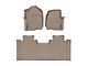 Weathertech DigitalFit Front and Rear Floor Liners; Tan (17-24 F-250 Super Duty SuperCab w/ Front Bucket Seats)