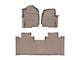 Weathertech DigitalFit Front and Rear Floor Liners; Tan (17-24 F-250 Super Duty SuperCab w/ Front Bench Seat)
