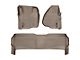 Weathertech DigitalFit Front and Rear Floor Liners; Tan (11-12 F-250 Super Duty SuperCrew w/o Factory Dead Pedal & Floor Shifter)