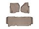 Weathertech DigitalFit Front and Rear Floor Liners; Tan (2012 F-250 Super Duty SuperCab w/ Factory Dead Pedal & w/o Floor Shifter; 13-16 F-250 Super Duty SuperCab w/o Floor Shifter)