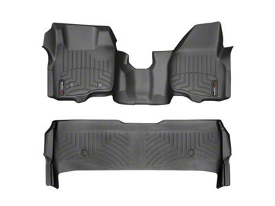 Weathertech DigitalFit Front Over the Hump and Rear Floor Liners; Black (11-12 F-250 Super Duty SuperCrew)