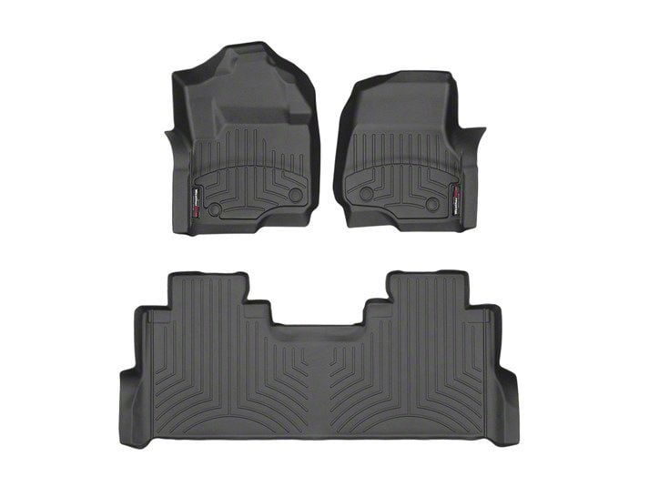 Weathertech F 250 Super Duty Digitalfit Front And Rear Floor Liners Black 441012 1 3 17 24 F 0481