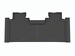 Weathertech DigitalFit Rear Floor Liner for Vinyl Floors; Black (23-24 F-250 Super Duty SuperCab w/ Front Bucket Seats & Mini Console)