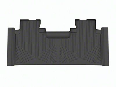 Weathertech DigitalFit Rear Floor Liner for Vinyl Floors; Black (23-24 F-250 Super Duty SuperCab w/ Front Bucket Seats & Mini Console)