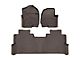 Weathertech Front and Rear Floor Liner HP; Cocoa (17-22 F-250 Super Duty SuperCrew w/ Front Bucket Seats & Rear Underseat Storage)