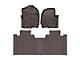 Weathertech Front and Rear Floor Liner HP; Cocoa (17-22 F-250 Super Duty SuperCab w/ Front Bucket Seats)