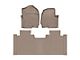 Weathertech Front and Rear Floor Liner HP; Tan (17-22 F-250 Super Duty SuperCab w/ Front Bucket Seats)
