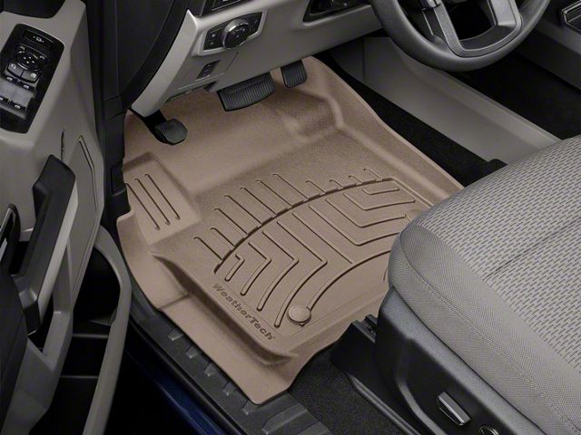 Weathertech Front Floor Liner HP; Tan (17-24 F-350 Super Duty SuperCab, SuperCrew)