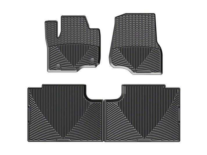 Weathertech F 350 Super Duty All Weather Front And Rear Rubber Floor Mats Black W408 W358 17 9868